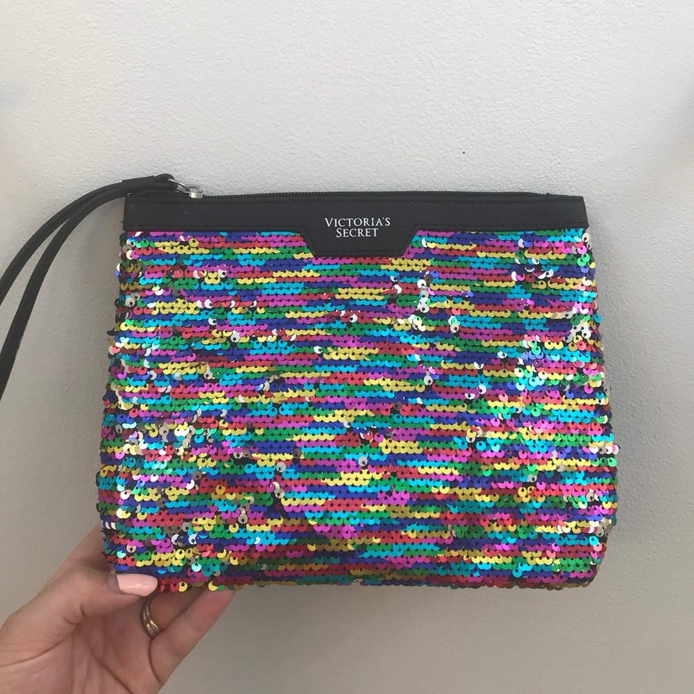 New Victoria Secret Colorful Sequin Clutch / Purse